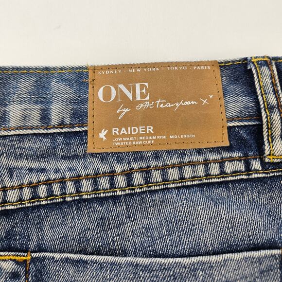 One teaspoon raider jean shorts flip cuff EUC 28 mid rise casual summer comfort - Picture 5 of 10